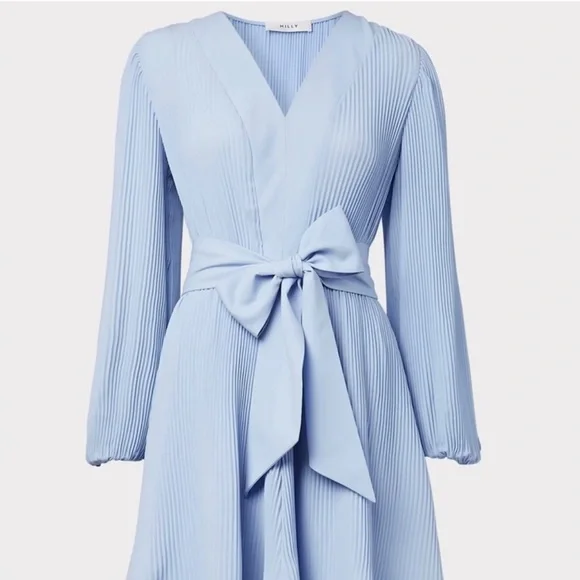 neon blue mini dress Ainsley Blue Metallic Mini Dress main image 1